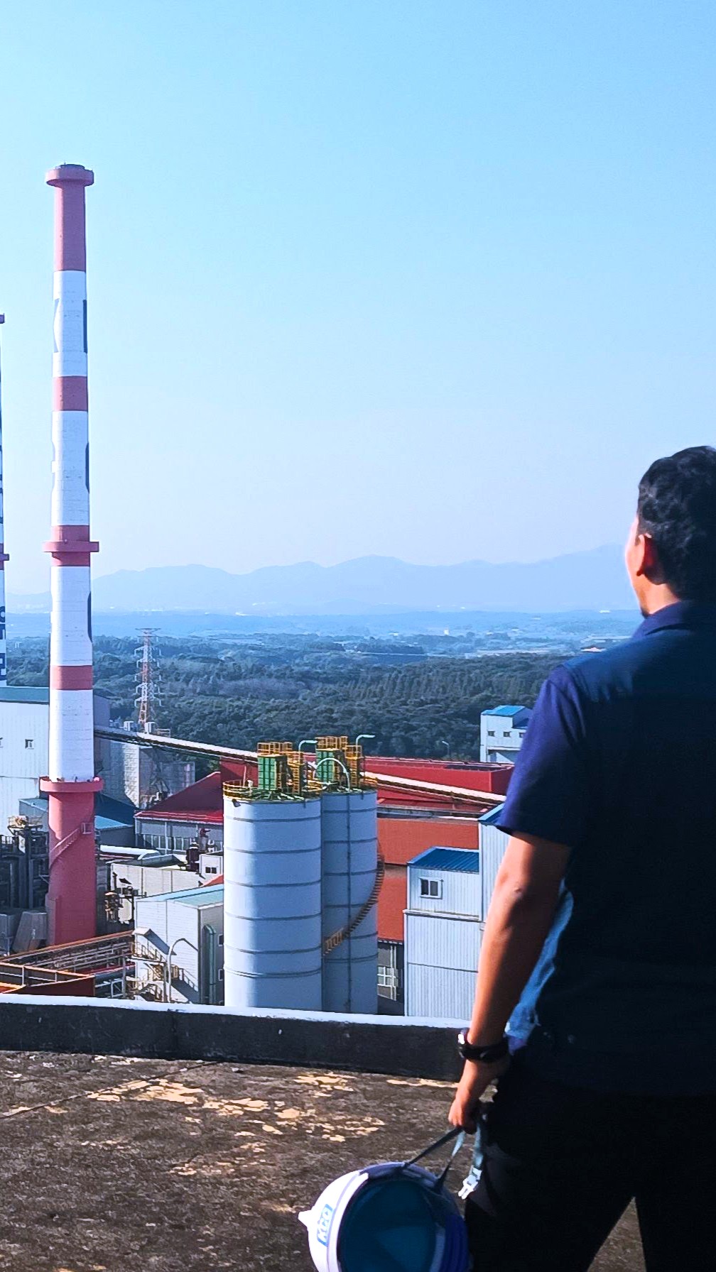 Rizqi on the production floor